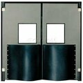 Chase Industries,. Chase Doors Extra HD Double Panel Traffic Door 8'W x 9'H Metallic Gray DID96108-MG DID96108-MG